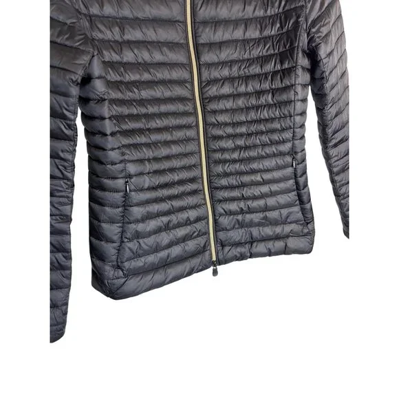 Save The Duck Women's Black Ultra Light Puffer Jacket-sz Small